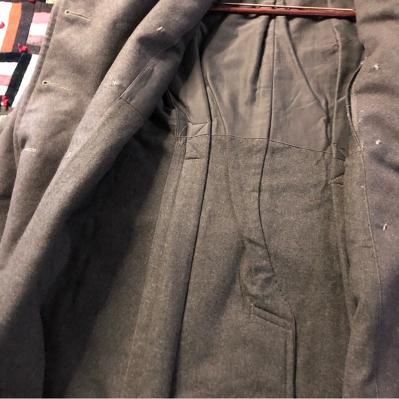 WW 2 era 1940s/50s melton wool officers overcoat/trench - Picture 8 of 9